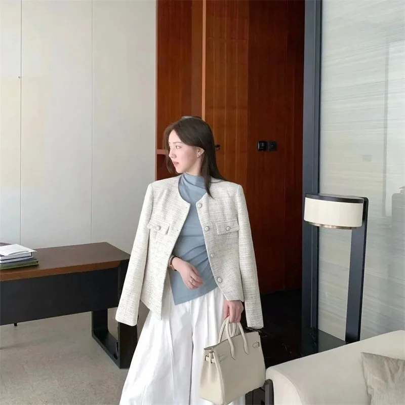 Nowe damskie kurtki wiosenno-jesienne, modny kardigan w stylu wiatru, luźny płaszcz z paskiem, teksturowany, elegancki, casualowy damski garnitur, płaszcz, top.