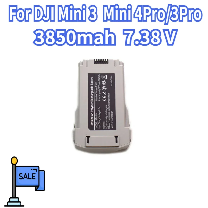 

Интеллектуальный летный аккумулятор для DJI Mini 3 Plus для Mini 4Pro/3Pro, 3850 мАч, время полета, 47 минут, аксессуары для дронов Mini 3Pro