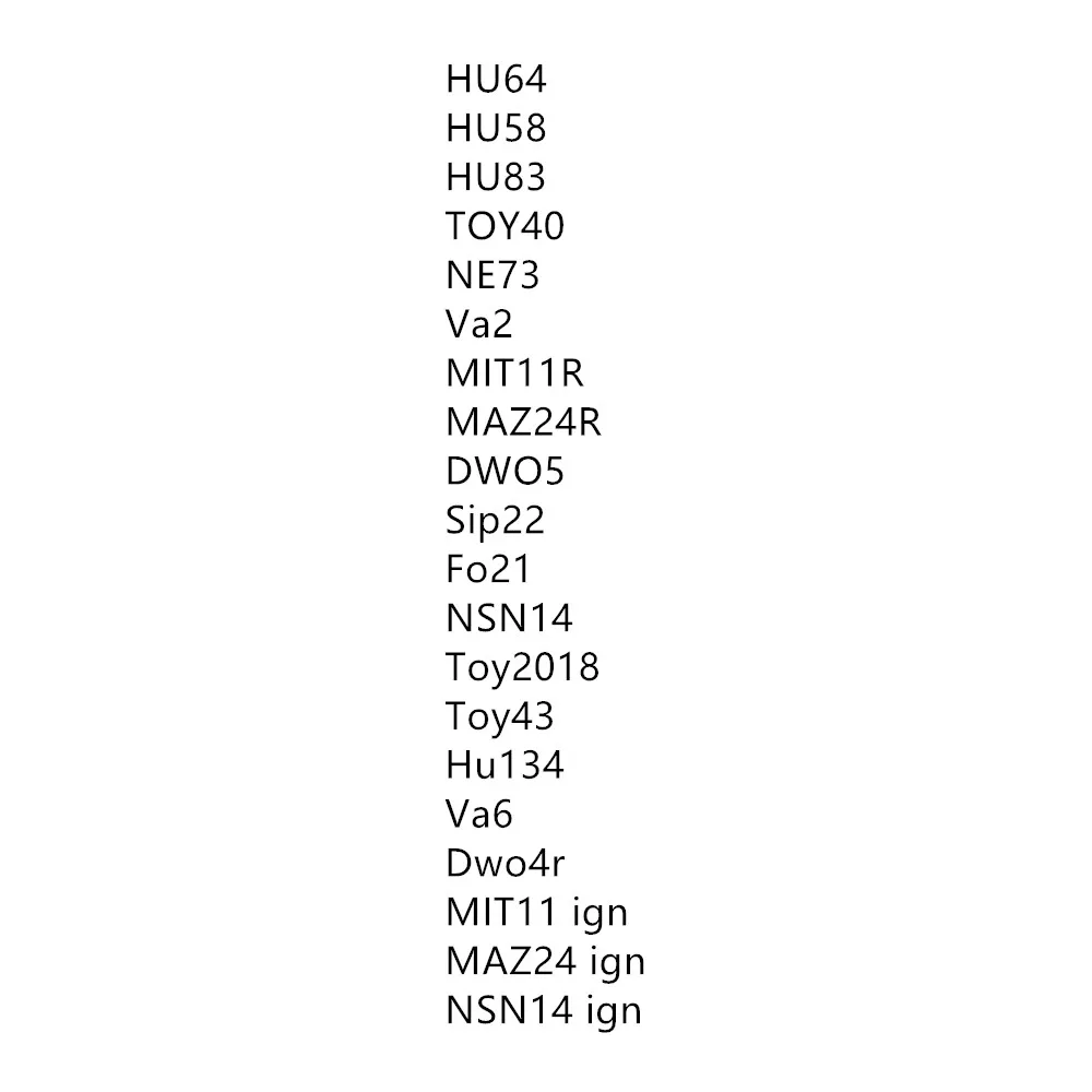 Original LiShi Tool 2 in 1 20pcs HU64 HU58 HU83 TOY40 NE73 Va2 MIT11R MAZ24R DWO5 Sip22 Fo21 NSN14 Toy2018 Toy43 Hu134 Va6 Dwo4r