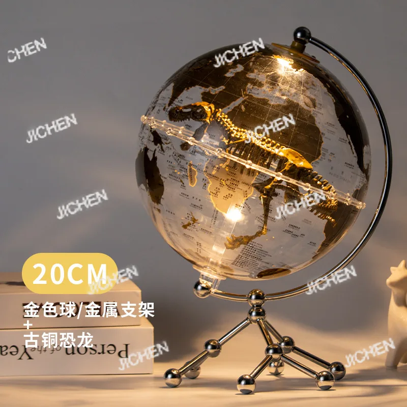 

20Cm luminous warm light series light luxury study living room Xuanguang home decoration globe
