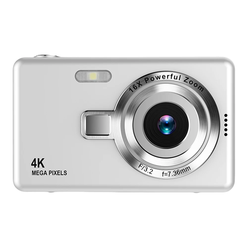 Cámara Digital 4K HD 1080P, cámara Vlogging con enfoque automático antivibración, cámara de fotografía con pantalla IPS de 2,4 pulgadas para niños, adultos y principiantes