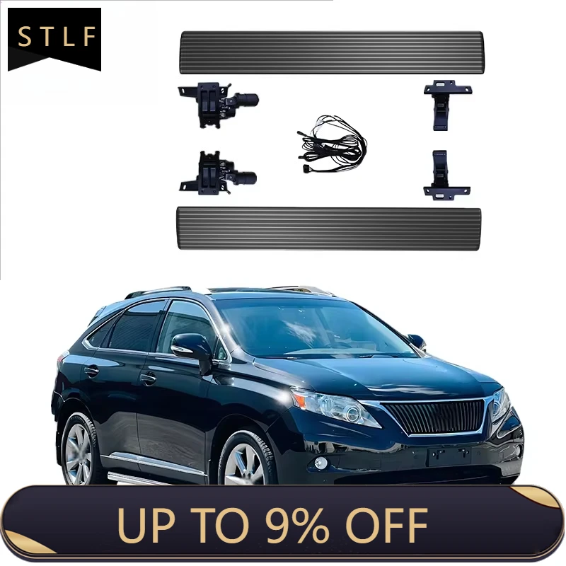 

Electric Side Step Running Board LIUSH Retractable Aluminum Alloy Auto Side Pedal for RX350 2010-2015 with Carry Bag