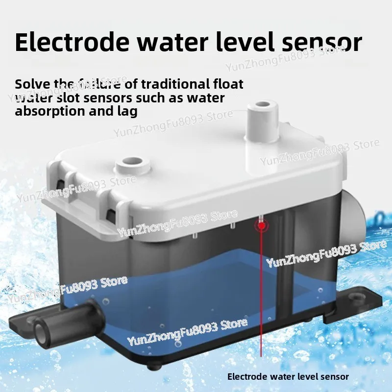 24L/h  Automatic Condensate Drain Pump Silent 10M Lift Water Removal System for AC Units, Compact HVAC Evacuation Equipment