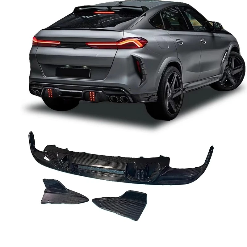 

F95 X5M/F96 X6M LCI L D Carbon Fiber Rear Diffuser Perfect Fit