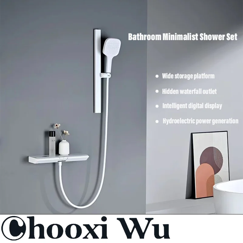 

CHOOXIWU-Bathroom multi-function shower set, intelligent digital display, hydroelectric power generation