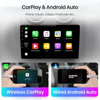 Junsun AI語音車用音響,無線CarPlay,支援蘋果和安卓車載系統,適用於2010-2023年豐田4Runner,附觸控螢幕、藍牙、GPS和FM收音機功能。 12 最佳銷售 CarPlay Junsun - №1