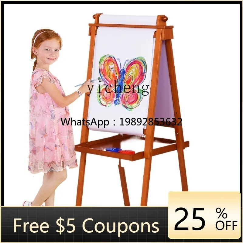 Children's Drawing Board Set Magnetic White Blackboard Painting Doodle Board Adjustable