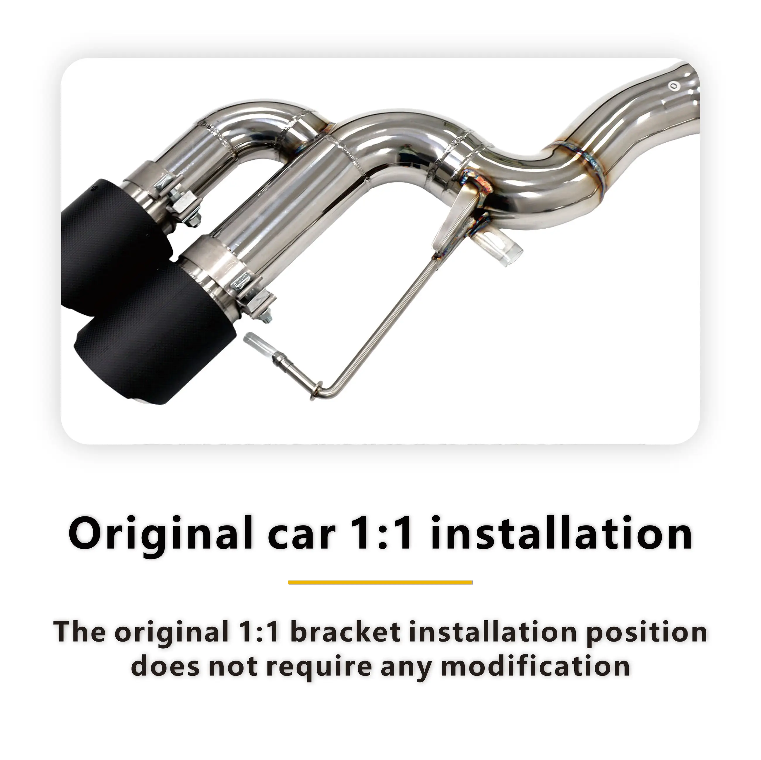 HMD تخصيص حصري من الفولاذ المقاوم للصدأ مباشرة من خلال العادم لسيارات BMW M8 F92 4.4T Catback بدون صمام كاتم الصوت #4