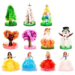 Magic Growing Christmas Tree DIY Growing Crystal Activity Kit Bloom In 25 Hours Novelty Christmas Mas Gift Boys Girls