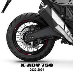 XADV 750 2024 Motorcycle Accessories PVC Rim Stickers Kit for HONDA X-ADV 750 2021 2022 2023 2024