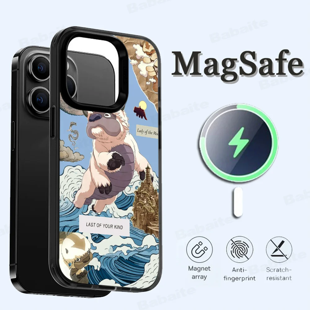 A-Avatar The Last Airbender Phone Case Magnetic Case For iPhone 16 14 13 12 11 15 Pro Max Plus For Magsafe Wireless Charge Cover