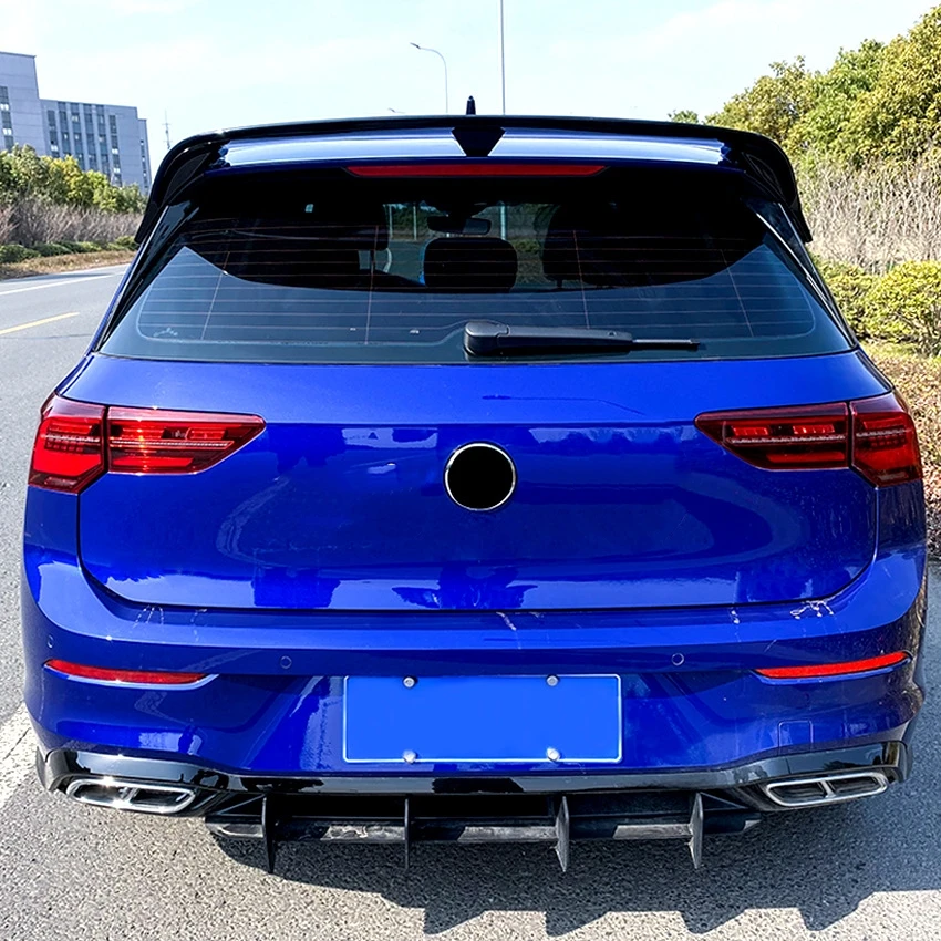 Car Tail Wing Fixed Wind Spoiler Rear Wing Modified Decoration Accessories For VW Golf 8 MK 8 Club Sport