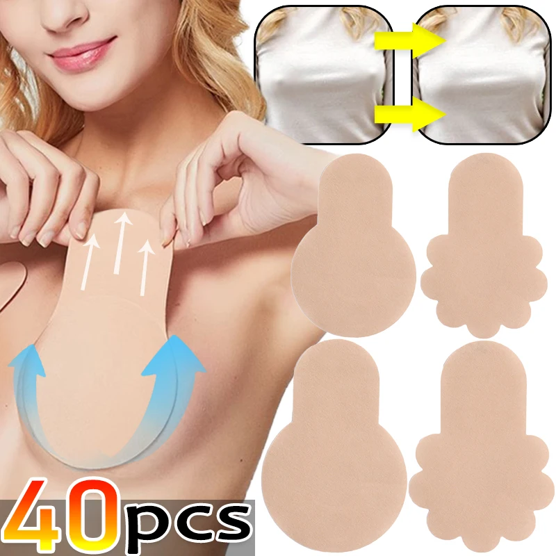 Convenient Lifting Chest Patch Adhesive Bra Pad Unstimulating Breast Sticker Anti Convex Point Nipple Cover Women Chest Paste