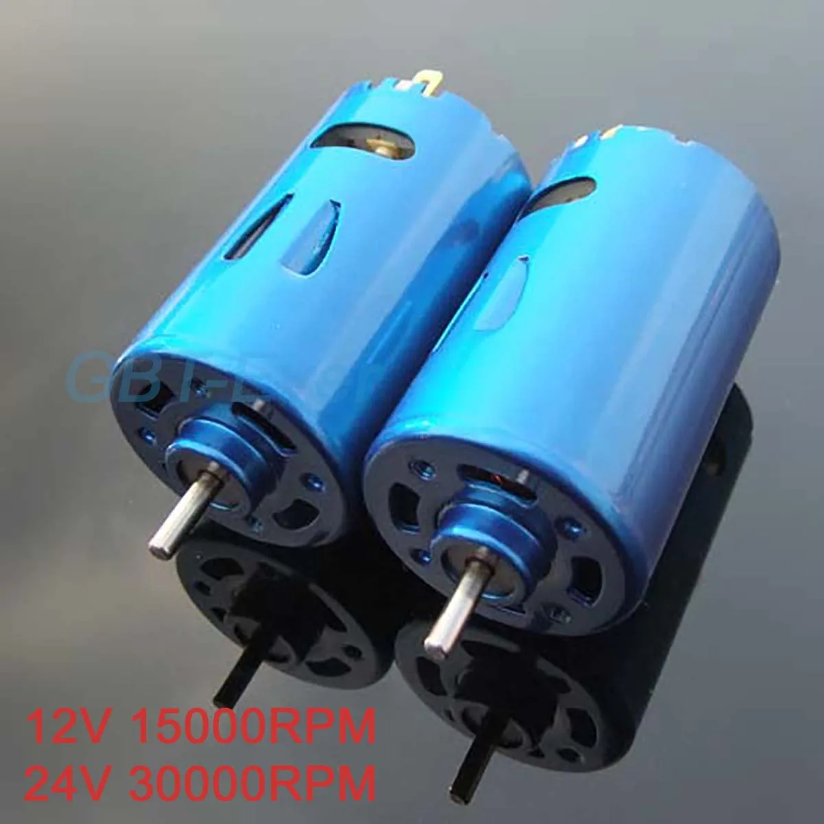 

1Pc DC 6-24V 550 Micro Motor Blue Shell High Speed Great Torsion Motor with Fan 12V 15000RPM 24V 30000RPM DIY Model Making Parts