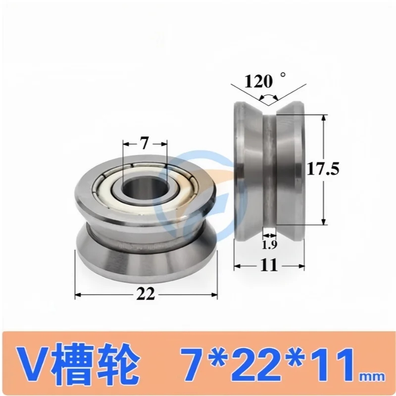 

1 шт. V-образный роликовый подшипник L V20/7 L V20/8 L 20/10 L V02-40 L V202-41 L V направляющее колесо