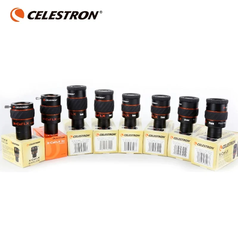 

Celestron X-CEL LX 2.3/5/7/9/12/18/25mm Eyepiece 60 Degree Wide Angle Telescope Ner blog Planetary Eyepiece 1.25";