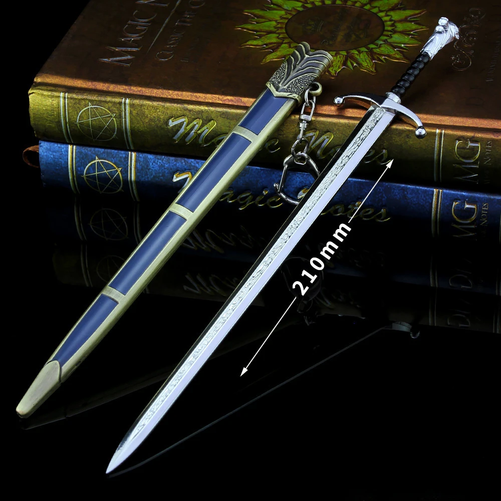 18CM-21CM Power Game American TV Series Periphery Longclaw/Oathkeeper/Arya Needle/Dragonbone Sword Full Metal Weapon Model Toy