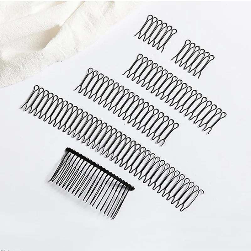 Invisible Broken Hair Hairpin Adult Tiara Tools Roll Curve Needle Bangs Fixed Insert Comb Professional Styling Accessories Women