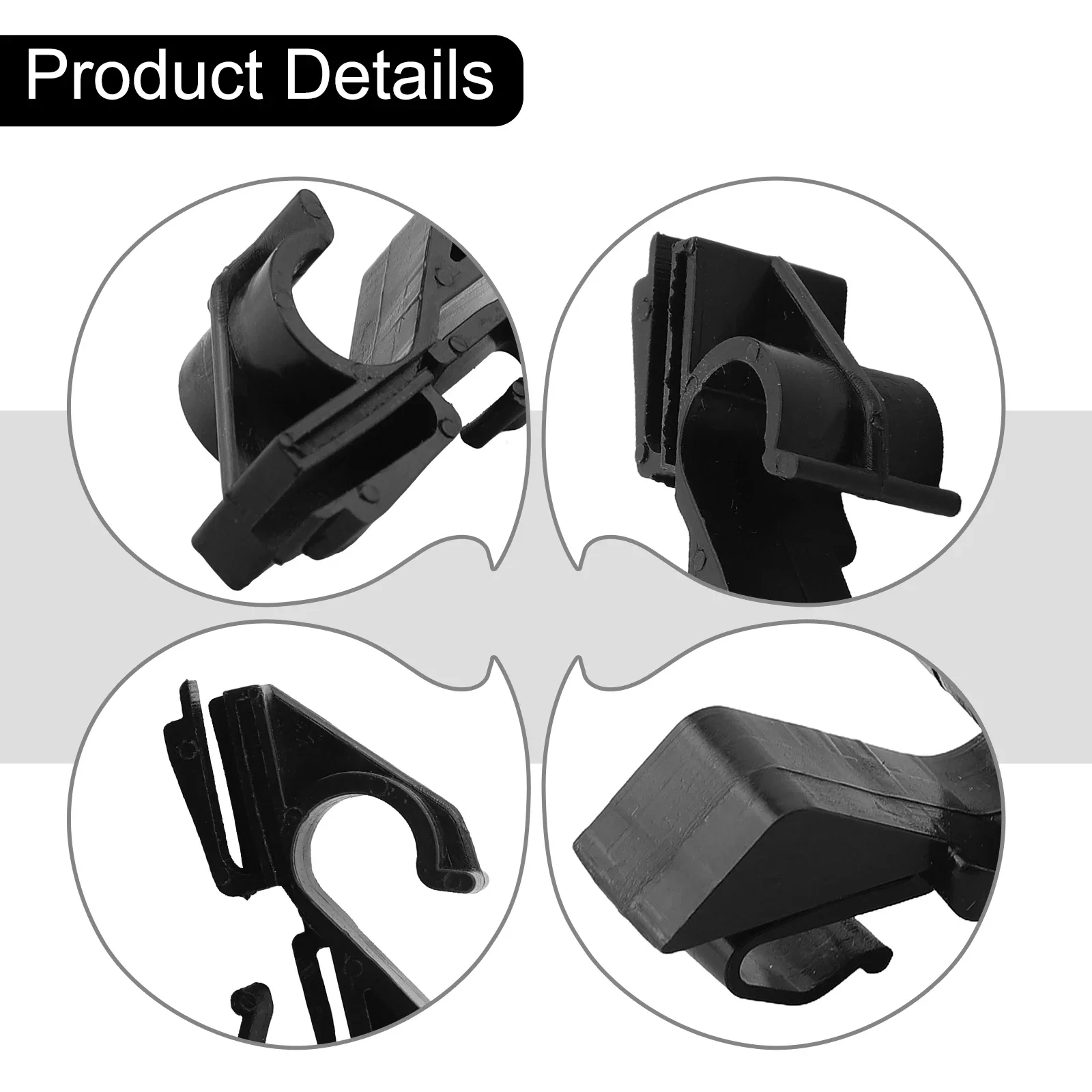 High Strength Rear Parcel Shelf Clips for Fiat For Grande Punto Direct Replacement for Damaged Clips Black Color