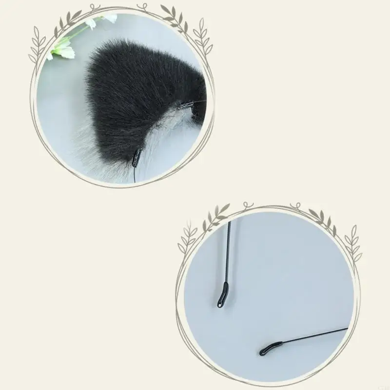 C71F Đa Năng Đảng Mũ Trùm Đầu Co Giãn Lông Thú Giả Mũ Trùm Đầu Bé Gái Cosplay Mũ Trụ Cho Các Bữa Tiệc Trang Phục Và Sử Dụng Hàng