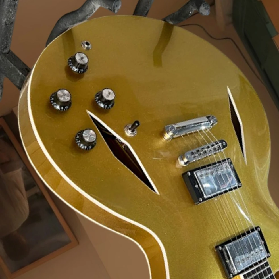 

Электрогитара Gold 335 с грифом из палисандра, корпусом из клена, 22 лада, бесплатная доставка