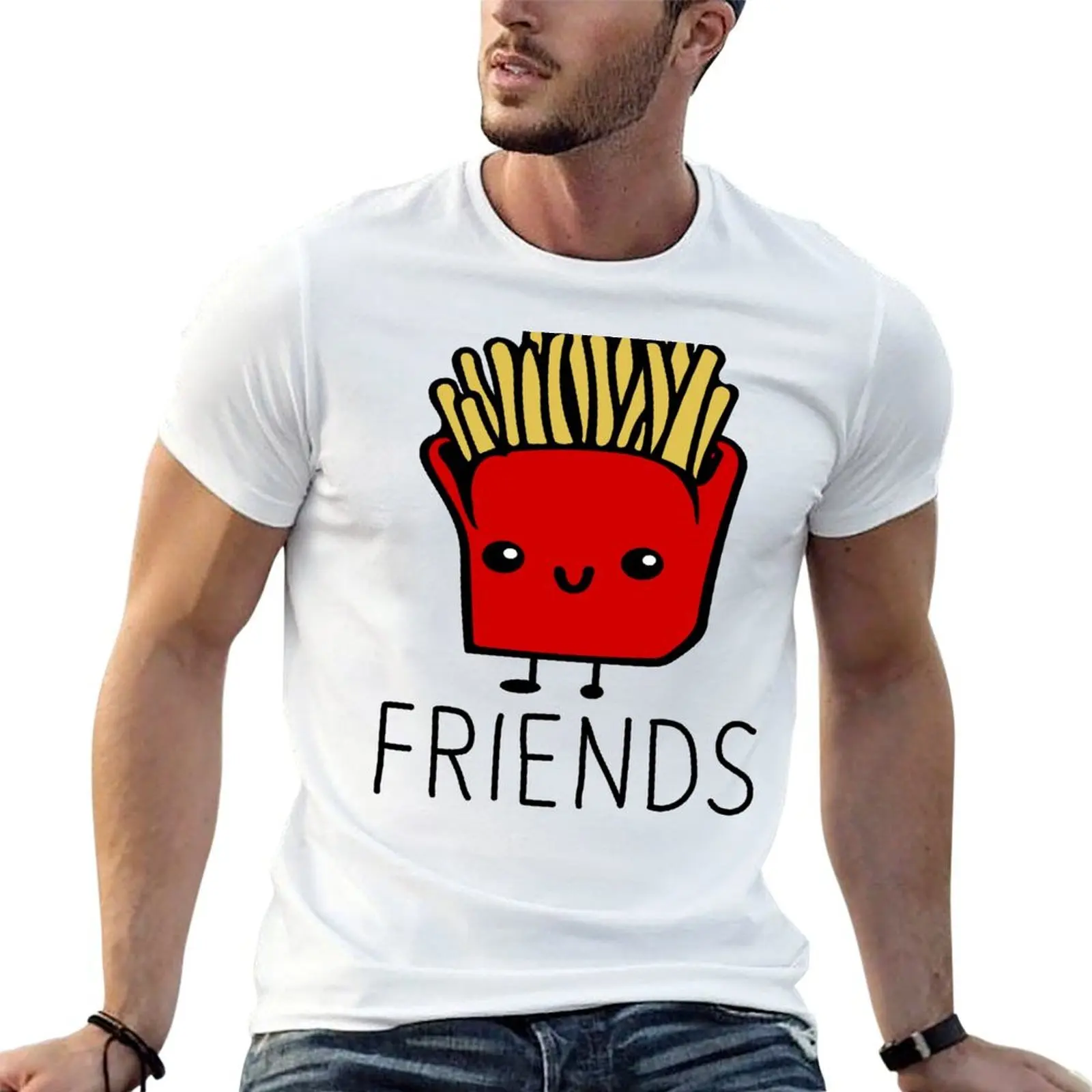 Best Friends Clothing - The French Fries T-Shirt plain boys animal print funny t shirts men