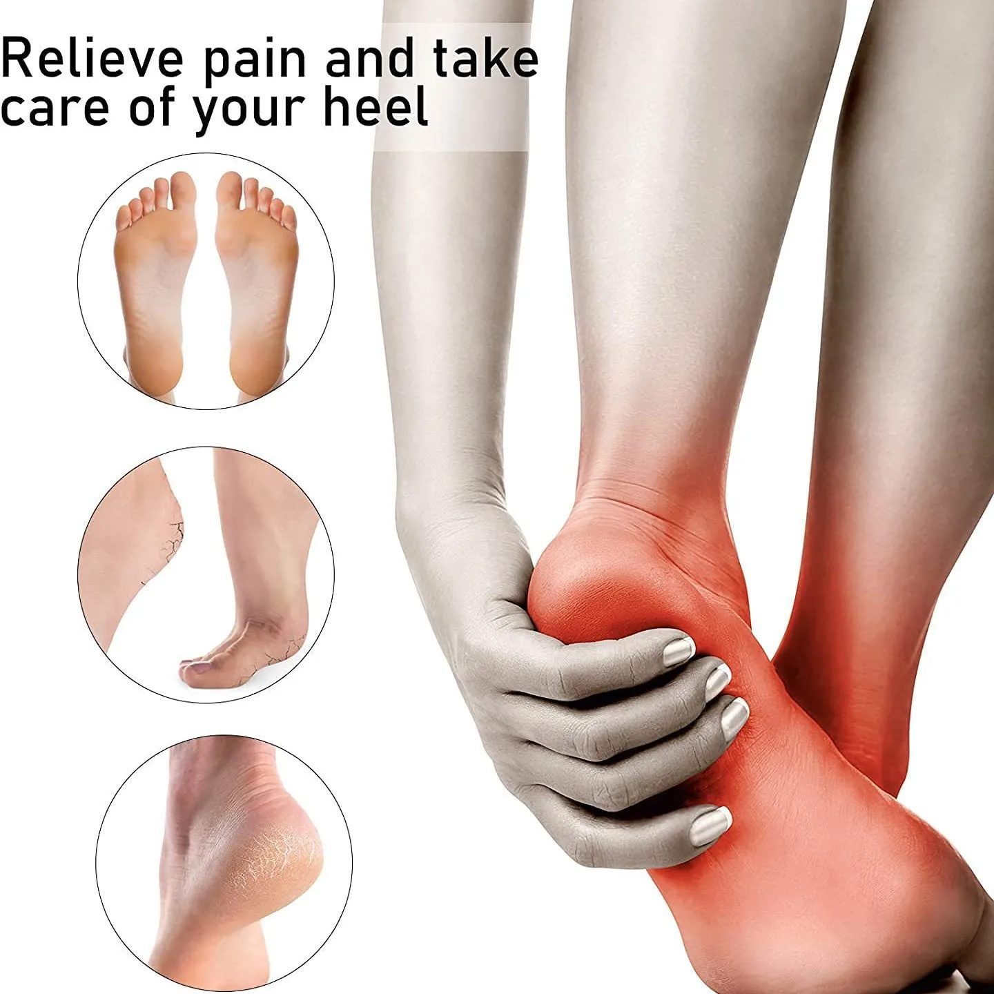 Arch Pad, Adjustable Magnet Massage to Relieve Pain and Keep Feet Warm. Foot Sock with Cushioning.