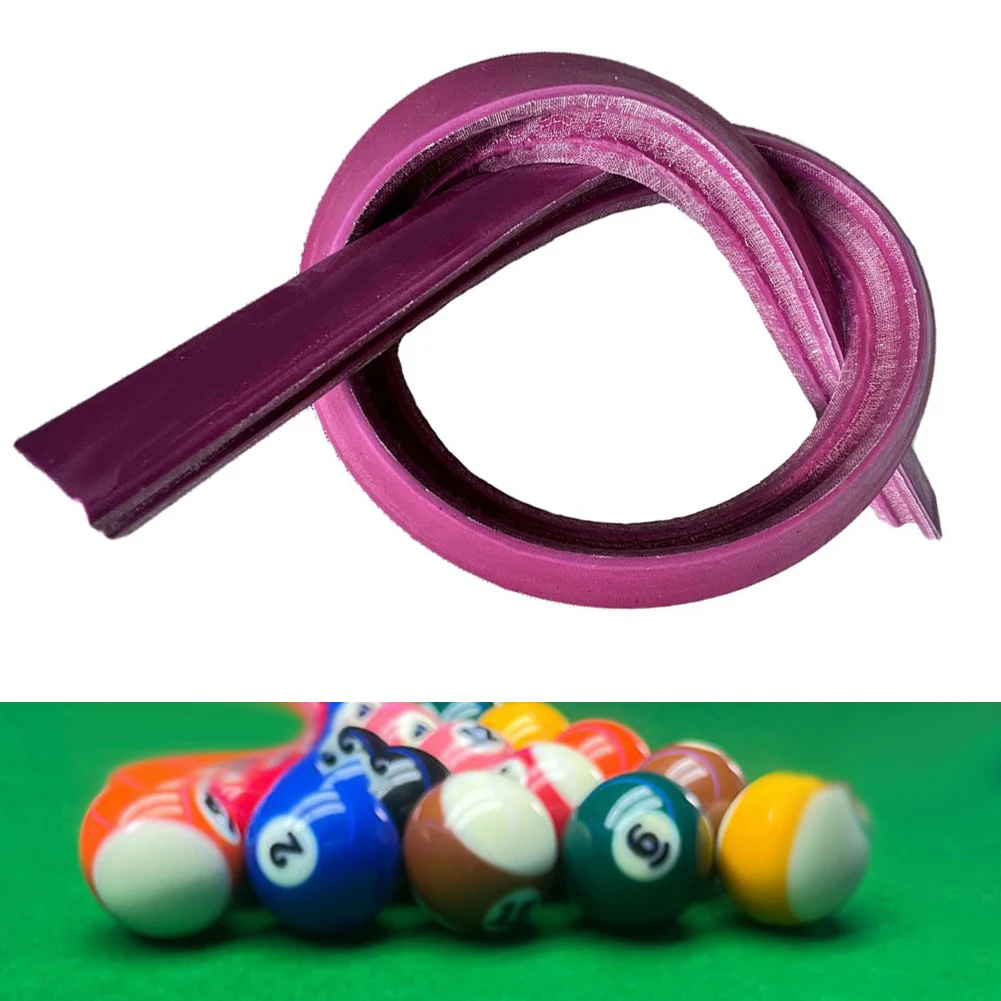 Red Rubber Billiard Table Bumper Cushion Strip 3.3ft Replacement For Pool Table Side Rail Repair Sporting Goods Accessories