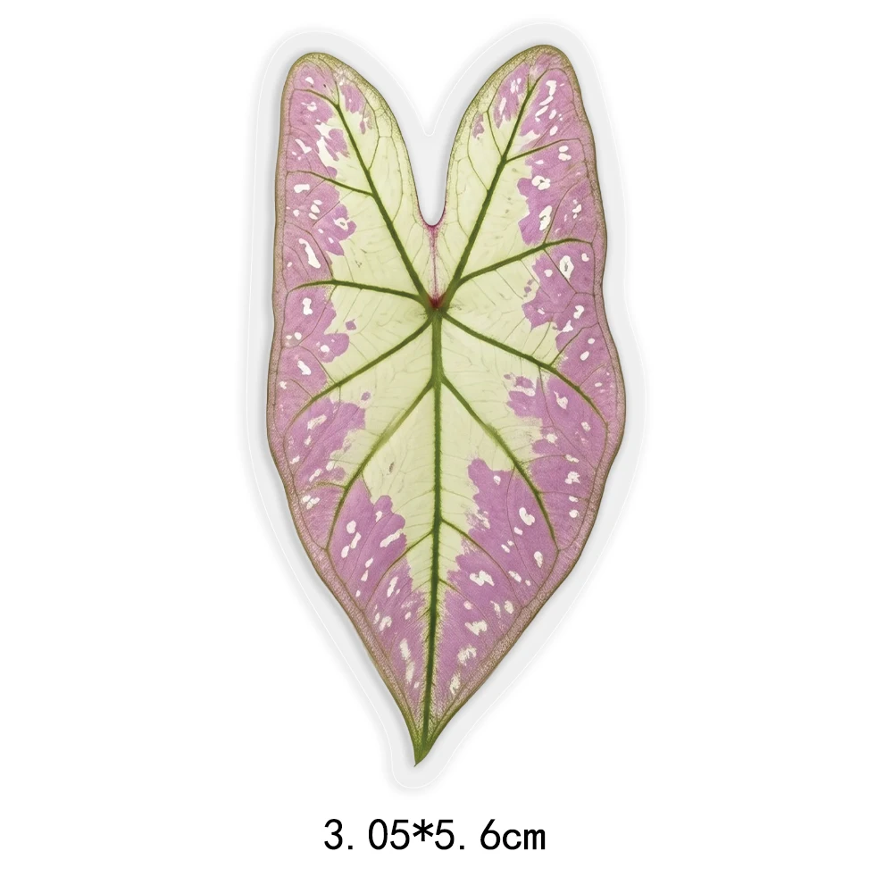 50pcs Creative Hand-Painted DIY Sticker Decals for Phone Cases, Notebooks, and Guitar Decals Featuring Colorful Artistic Plants