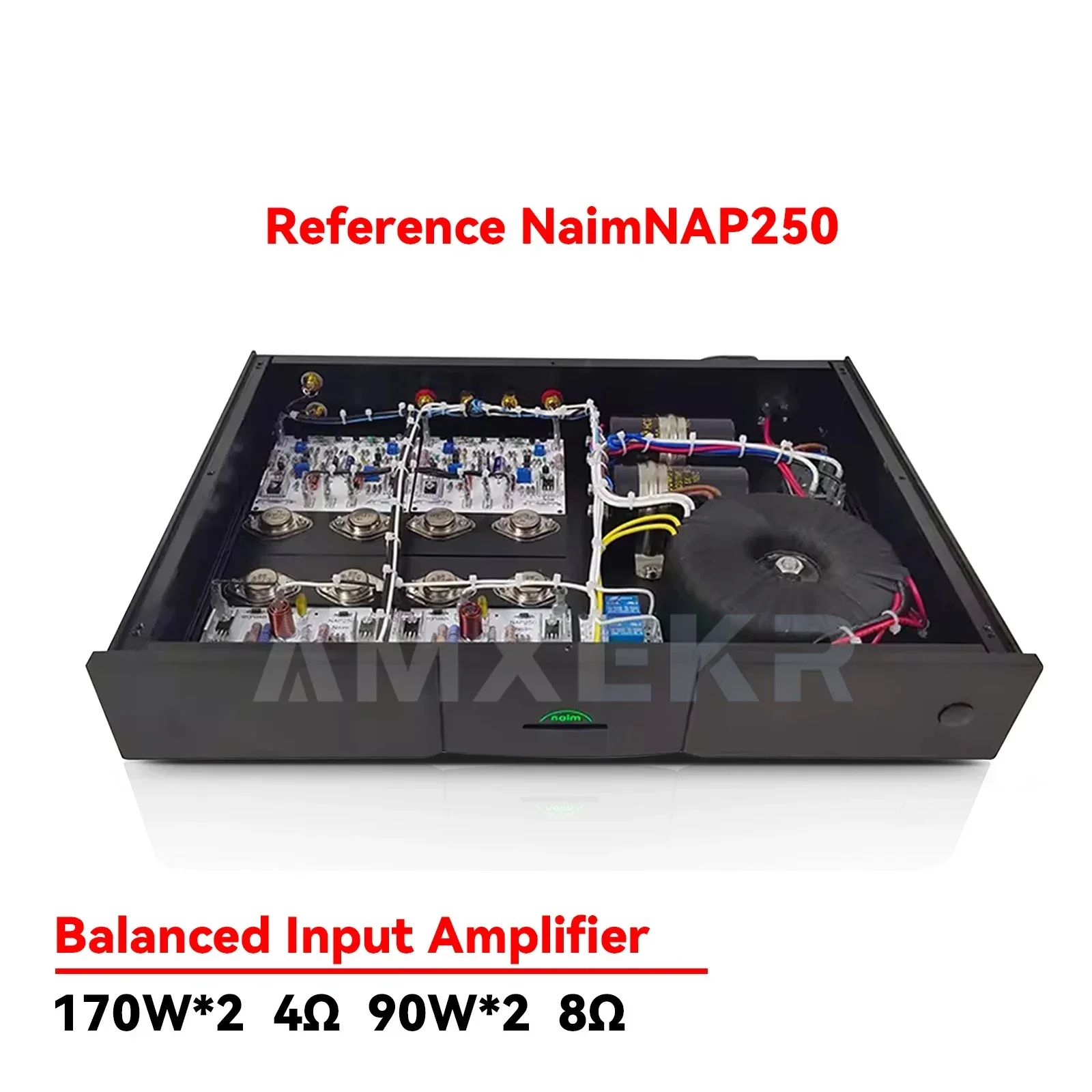 AMXEKR  Reproduction Naim NAP250 Power Amplifier Hi-End 90W+90W HiFi Stereo 2.0 Channel Home Audio Power Amplifier