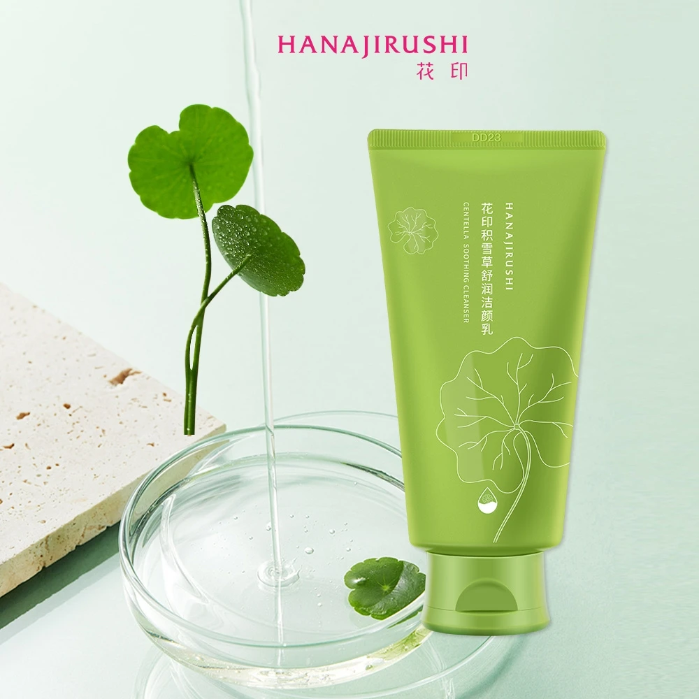 

HANAJIRUSHI Centella Soothing Cleanser Gentle hatomugi Cleansing with double Effect Moisturized Cleanser Control Oil Hydrat 120g