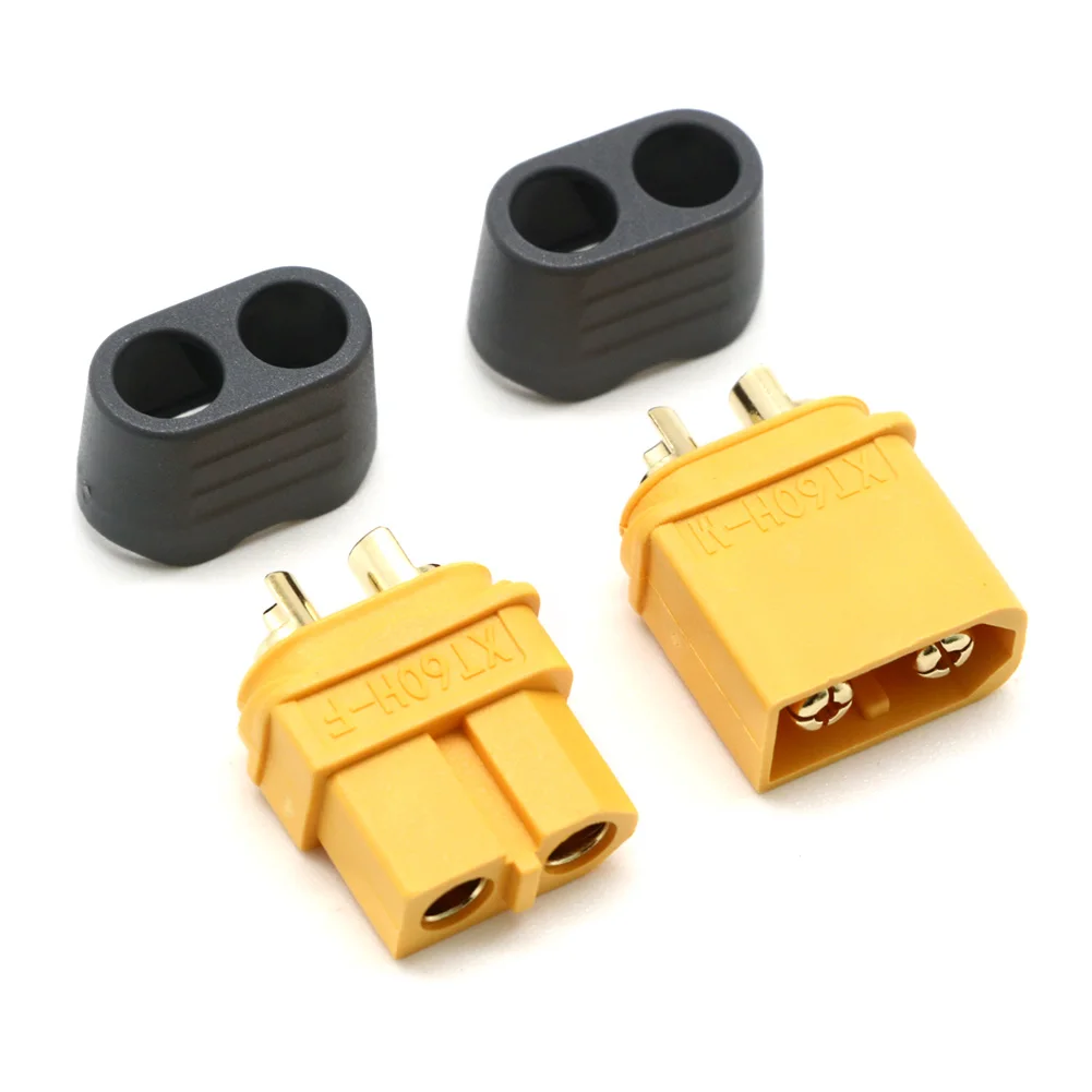 10 x Amass XT60+ XT60H Steckverbinder mit Schutzhülle, 5 Stecker, 5 Buchsen (5 Paare) für RC-Lipo-Akku, RC-Drohne, Auto, Boot – Detail 17
