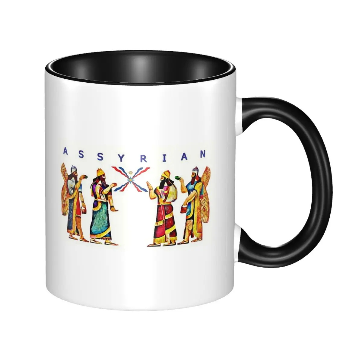 

Luxury Assyrian Suryoyo Flag Mug Funny Ceramic Coffee Cups Tea Mugs Milk Cup Drinkware Gifts for Friends
