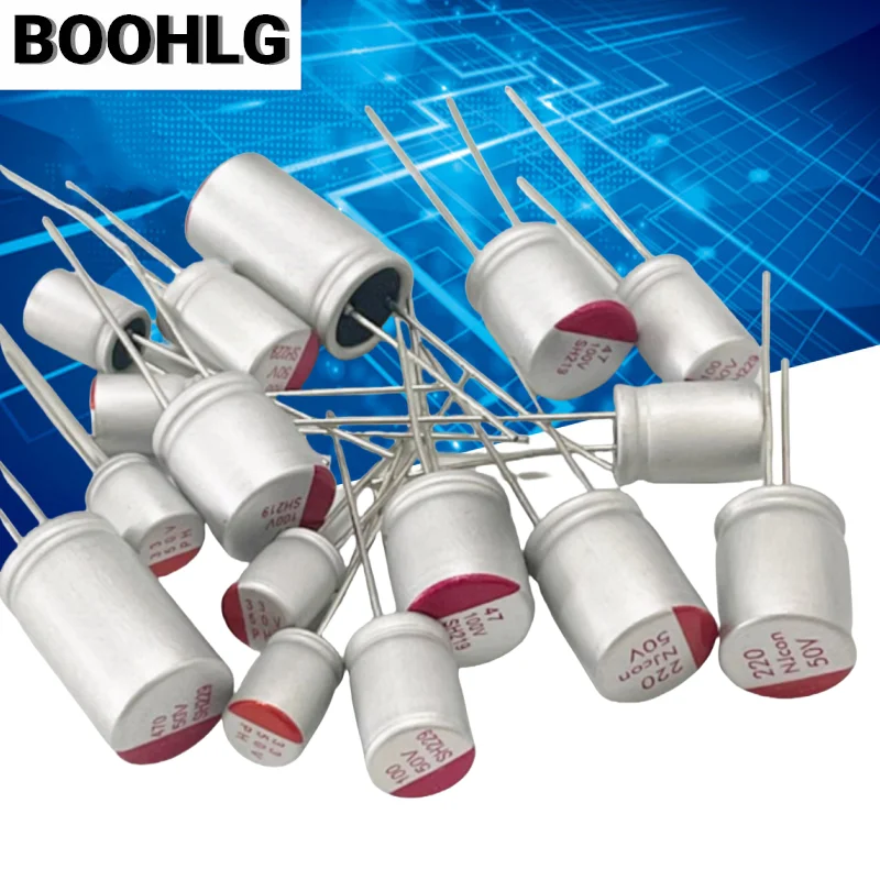 10Pcs DIP Solid Electrolytic Capacitor 25V 35V 50V 63V 100V 10UF 47UF 100UF 220UF 270UF 330UF 470UF 560UF 680UF 820UF 1000UF