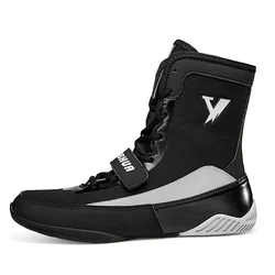 Men Boxing Shoes Fighting Professional Comfortable Combat Athletic Training Wrestling Shoes Top Quality Lightweight Boxing Boots