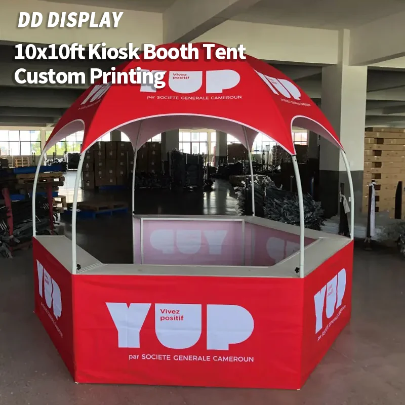 

DD Heat Transfer (dye Sublimation Printing) Full Color Print Dome Advertising Promotion Bear Kiosk Booth 10X10ft (3X3M) Tents