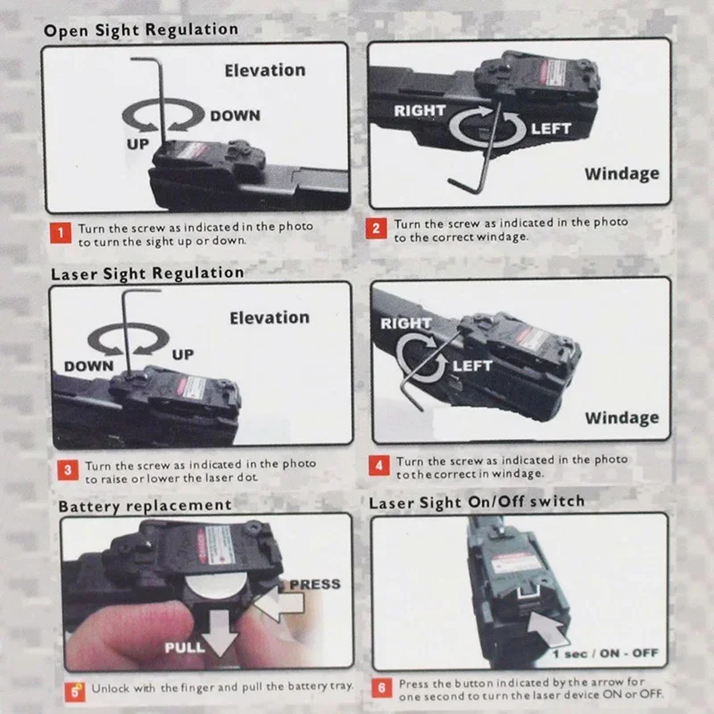미니 컴팩트 장난감 총 레드 레이저 권총 레이저 포인터 G 17 18C 22 34 하이 로우 마운트
