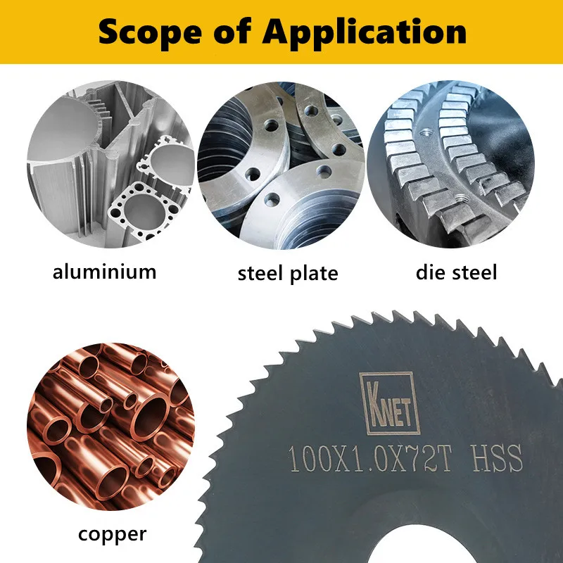 Tarcza tnąca i rowkująca 80 100 110 125 mm, nitrurowana, okrągła, do frezarek CNC, do cięcia metalu, stali, PVC