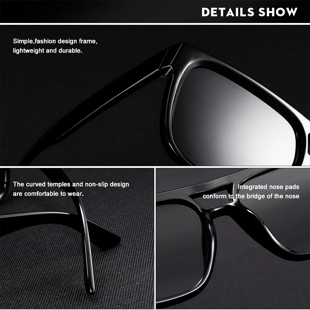 CRIXALIS Mode Sonnenbrillen Männer Gute Qualität Design Angeln Reisen Klettern Frauen Männliche Sonnenbrille Anti-reflektierende UV400 – Detail 2