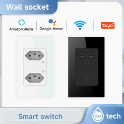 Tuya Smart Life WiFi/Zigbee Brazil Outlet Plug Brazilian Multiple Sockets 10A/20A Timer Voice Control Work for Alexa Google Home