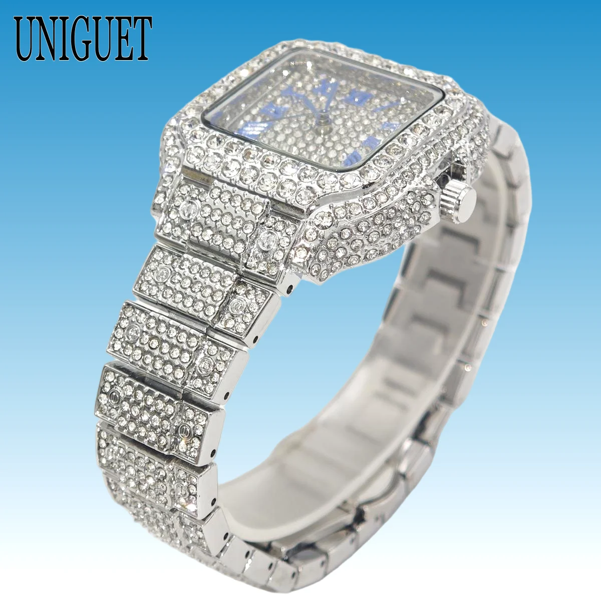 นาฬิกาข้อมือเพชรทรงสี่เหลี่ยม - Luxury Watch Sale บทวิจารณ์และราคา