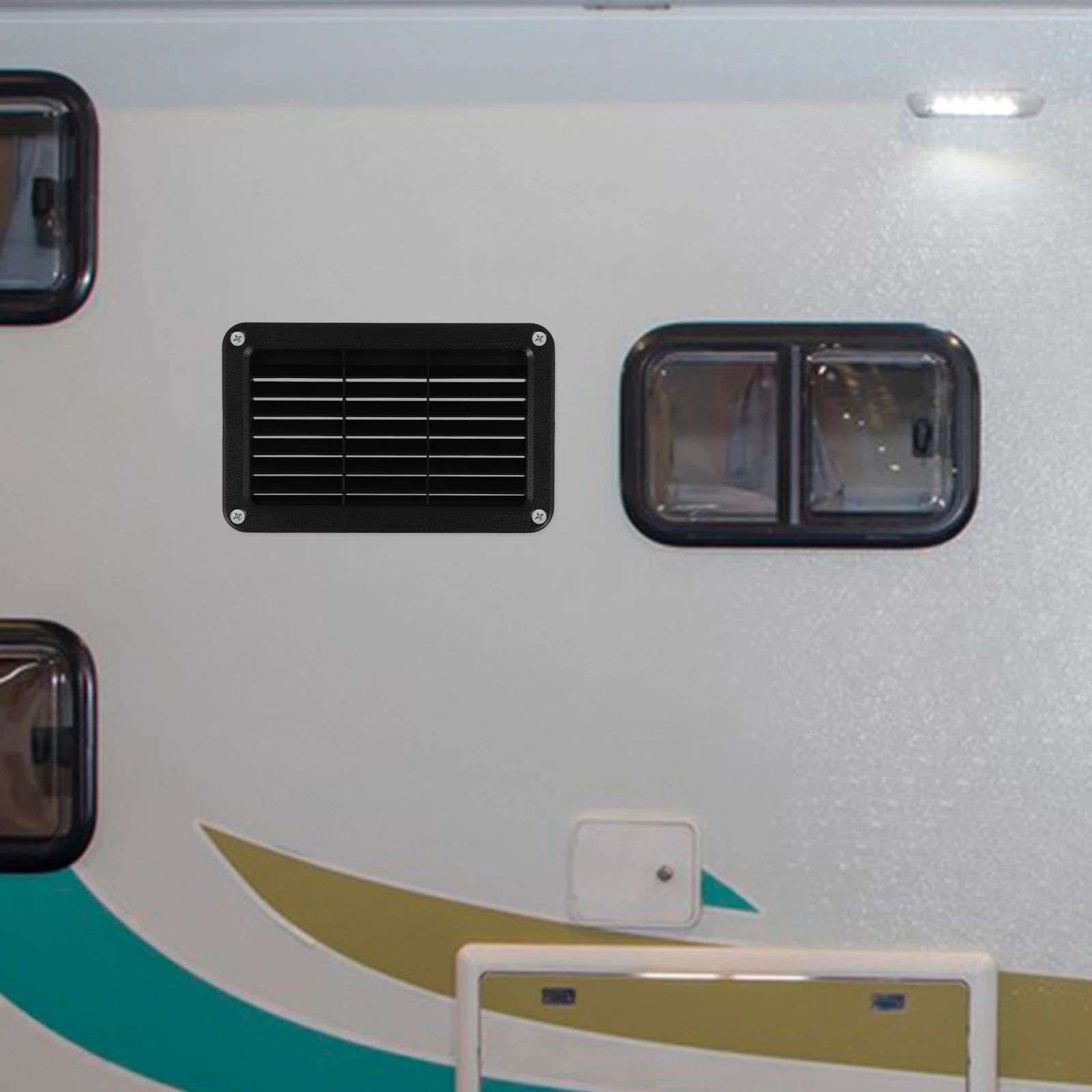 

Air Outlet Board Accessories Duct Vent Cover Marine Rv Ceiling Louvered Trailer Small Ventilation Louvers Marine Vent