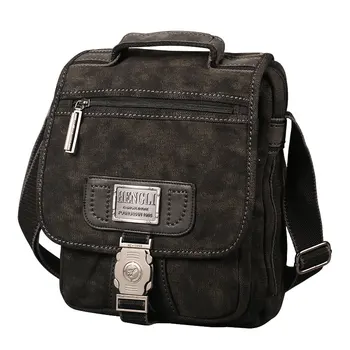 Ruil handbag Men Retro Canvas Shoulder Bags Leisure Wear Resistant Cross Messenger Bag Unisex Casual Crossbody Package