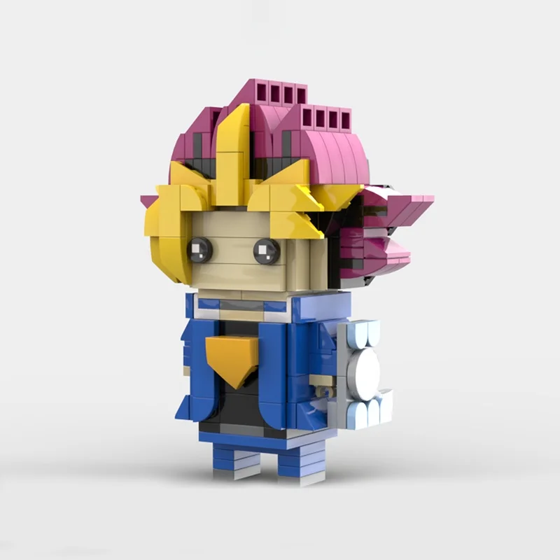 263 Uds. MOC Yugi Muto Yu Gi Oh Brickheadz modelo de construcción bloques de regalo de Navidad arquitectura ensamblar juguetes educativos DIY ladrillo