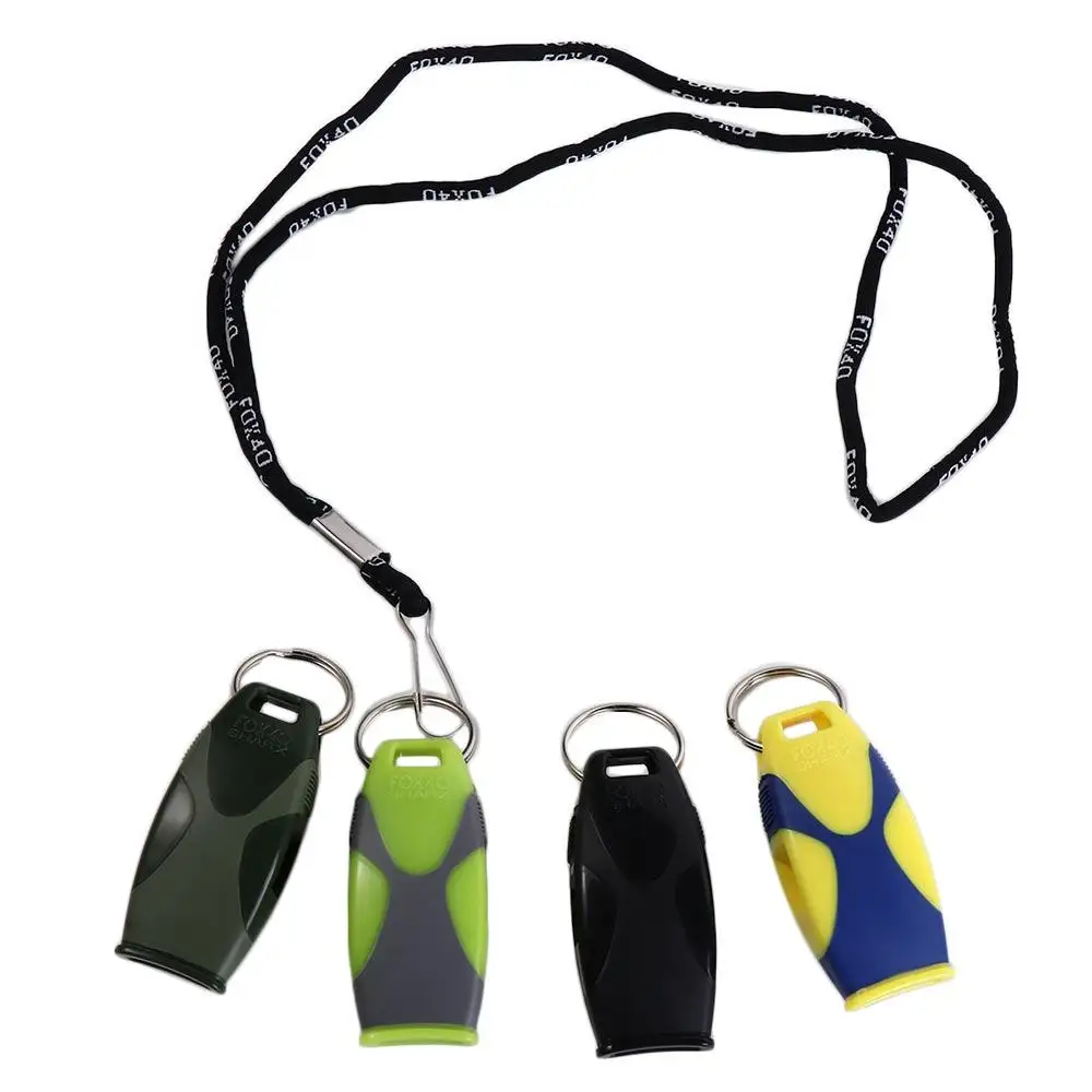 Survival Tools Bicolor Referee Whistles ABS Classic Seedless Whistle Cheering Loudest Fish Mouth Whistle Survival