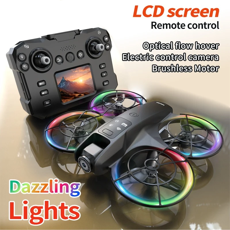 

Professional 4K HD Dual Camera Screen Optical Flow Drone Brushless Quadcopter Large Screen Brushless Drone Optical Flow Position