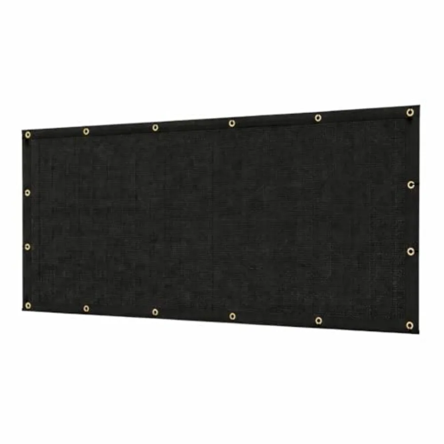 

Сетка для затенения и защиты от посторонних глаз 6x50 футов, 160 GSM, для уличных ограждений, 90% затенения, для патио, двора, с кабельными стяжками