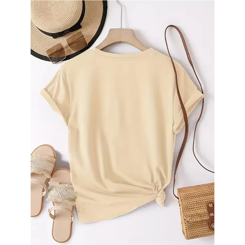 T-Shirt manches courtes col rond femme, vêtement humoristique et fantaisiste, avec motif graphique de chat et de café imprimé, y2k