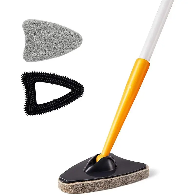 

2-in-1 Tub and Tile Scrubber Brush, Stiff Bristles with Scouring Pads for Cleaning Bathroom, Kitchen, Toilet, Wall, Sink,