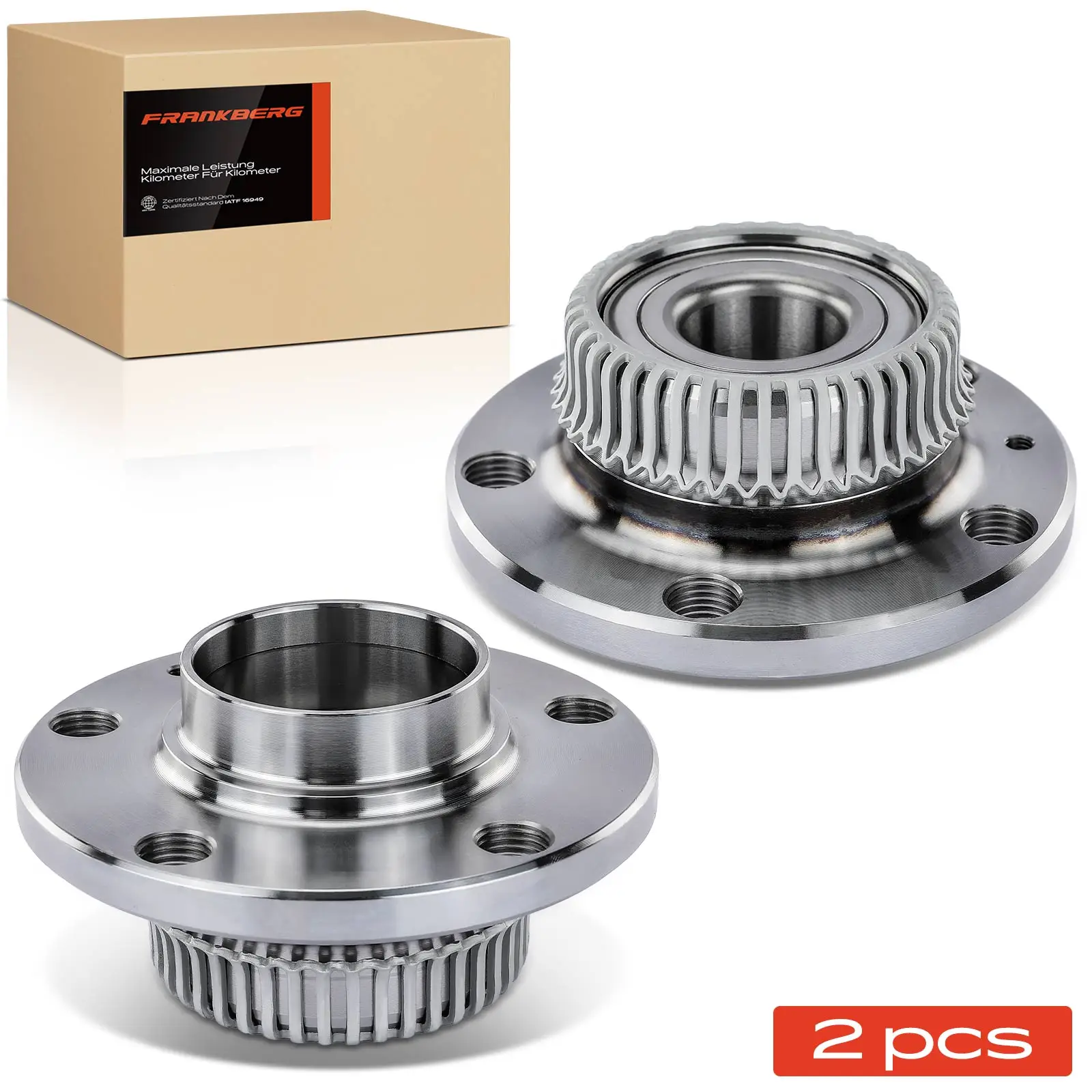 Frankberg 2x jeu de roulements de moyeu de roue pour essieu arrière, deux côtés, pour VW Bora Variant Golf IV Van New Beetle Audi Seat Skoda 1J0598477
